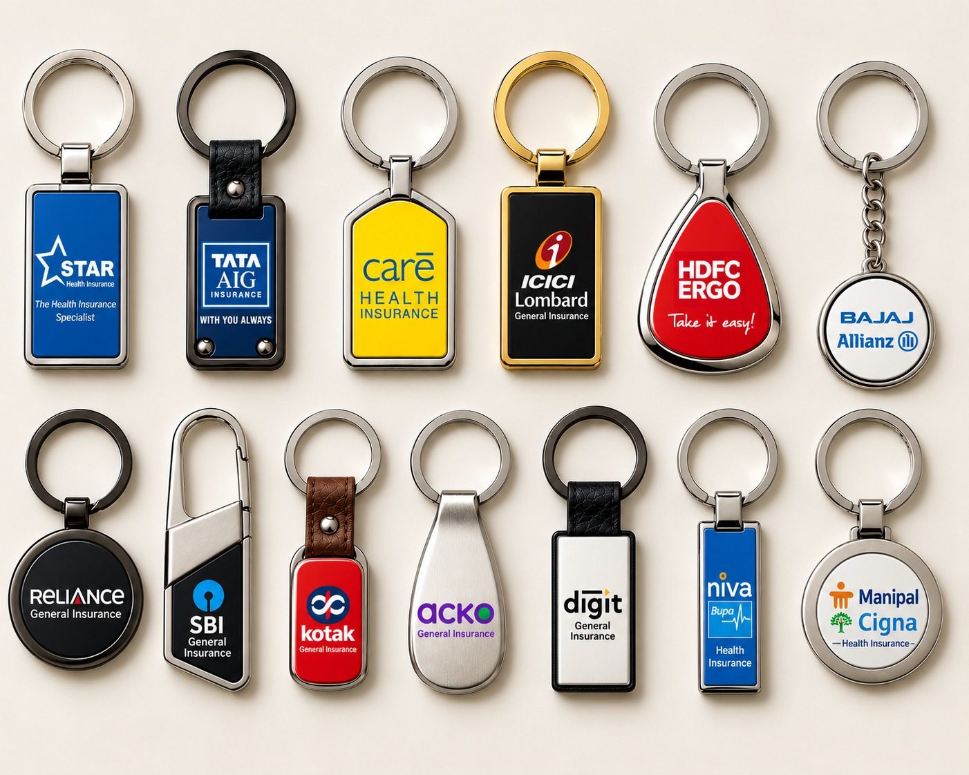 Metal keychains