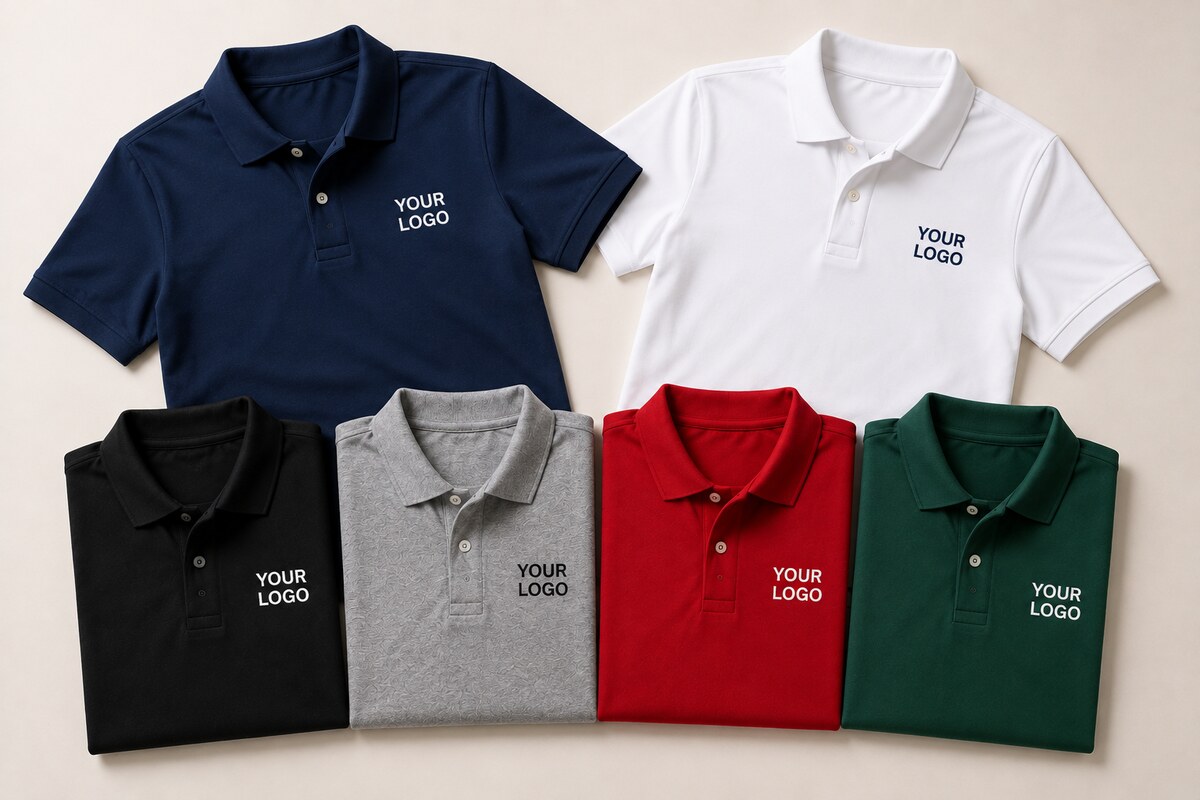 Custom t-shirts and polos